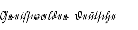 TTF: Greifswaler Deutsche Schrift Schriftart