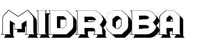 Midroba Schatten Schriftart