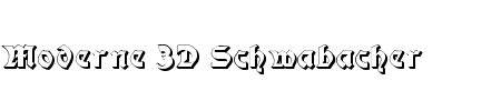 TTF: Moderne 3D Schwabacher Schriftart