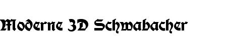 Moderne Fette Schwabacher Schriftart