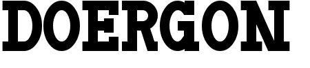 Doergon Schriftart