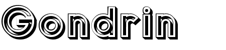Schriftart Gondrin: Mehr Infos & Vorschau Generator TTF: Gondrin Schriftart