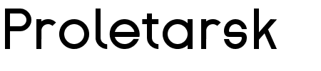 Schriftart Proletarsk: Mehr Infos & Vorschau Generator TTF: Proletarsk Schriftart