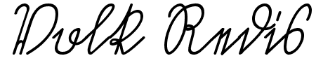 Volk Redis Italic Schriftart