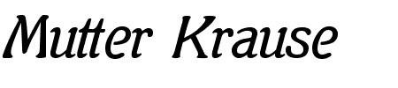 TTF: Mutter Krause Schriftart