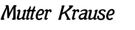 Mutter Krause Buch Schriftart