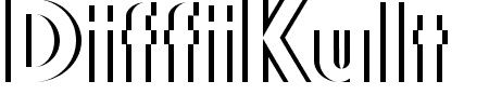 TTF: DiffiKult Font