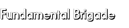 Font Fundamental 3D Brigade: Mehr Infos & Zeichen Übersicht TTF: Fundamental 3D Brigade Font
