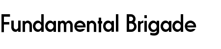 Fundamental Brigade Schriftart