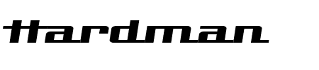 Schriftart Hardman: Mehr Infos & Vorschau Generator TTF: Hardman Schriftart