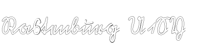 Rastenburg Out U1SY Schriftart