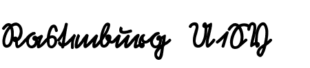 Rastenburg Bold U1SY Schriftart