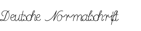 Deutsche Normalschrift b Schriftart