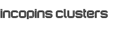 Incopins Clusters B Schriftart