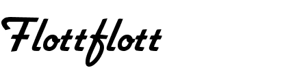 TTF: Flottflott Font