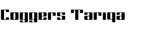Font Coggers Tariqa: Mehr Infos & Zeichen Übersicht TTF: Coggers Tariqa Font
