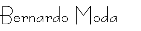 Bernardo Moda Semibold Schriftart