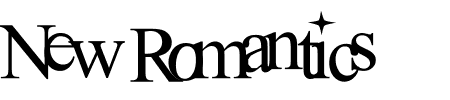 TTF: New Romantics Schriftart