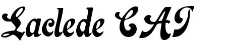 Schriftart Laclede CAT: Mehr Infos & Vorschau Generator TTF: Laclede CAT Schriftart