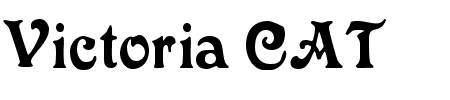 Schrift Victoria CAT: Mehr Infos & Zeichen Übersicht TTF: Victoria CAT Schrift