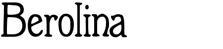 TTF: Berolina Schriftart