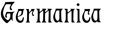 Schriftart Germanica: Mehr Infos & Vorschau Generator TTF: Germanica Schriftart