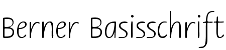 TTF: Berner Basisschrift Font