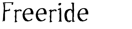 Schriftart Freeride: Mehr Infos & Vorschau Generator TTF: Freeride Schriftart