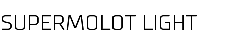 TTF: Supermolot Light Schriftart