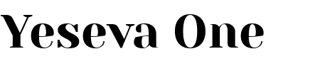 Schriftart Yeseva One: Mehr Infos & Vorschau Generator TTF: Yeseva One Schriftart