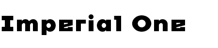Schrift Imperial One: Mehr Infos & Zeichen Übersicht TTF: Imperial One Schrift