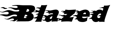 TTF: Blazed Schriftart