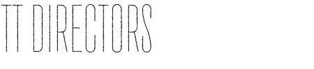 TT Directors Thin Rough Schriftart