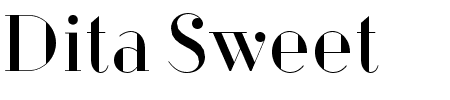 Schriftart Dita Sweet: Mehr Infos & Vorschau Generator TTF: Dita Sweet Schriftart