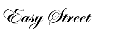 Easy Street EPS Bold Schriftart