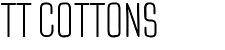 Schriftart TT Cottons: Mehr Infos & Vorschau Generator TTF: TT Cottons Schriftart