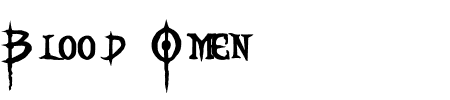 TTF: Blood Omen Schriftart