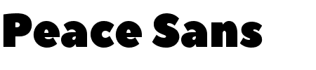 Schriftart Peace Sans: Mehr Infos & Vorschau Generator TTF: Peace Sans Schriftart