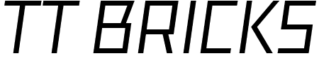 TTF: TT Bricks Schriftart