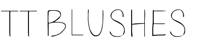 TTF: TT Blushes Schriftart