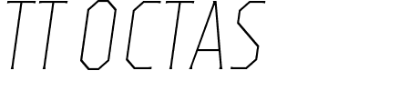 Schriftart TT Octas: Mehr Infos & Vorschau Generator TTF: TT Octas Schriftart