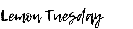 TTF: Lemon Tuesday Schriftart