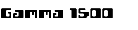 Font Gamma 1500: Mehr Infos & Zeichen Übersicht TTF: Gamma 1500 Font