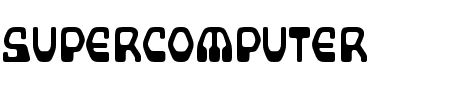 Font Supercomputer: Mehr Infos & Zeichen Übersicht TTF: Supercomputer Font