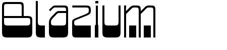 Font Blazium: Mehr Infos & Zeichen Übersicht TTF: Blazium Font