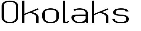 Font Okolaks: Mehr Infos & Zeichen Übersicht TTF: Okolaks Font