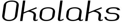 Okolaks Regular Italic Schriftart