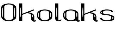 TTF: Okolaks Metalik Font