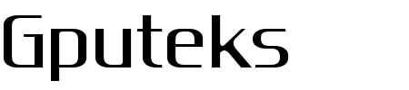 Gputeks Bold Schriftart