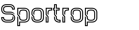 Schriftart Sportrop: Mehr Infos & Vorschau Generator TTF: Sportrop Schriftart